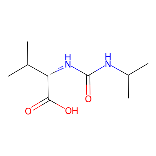 N-Isopropylaminocarbonyl-L-valin structure