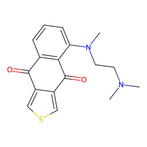5-[2-(Dimethylamino)ethyl-methylamino]benzo[f][2]benzothiole-4,9-dione structure