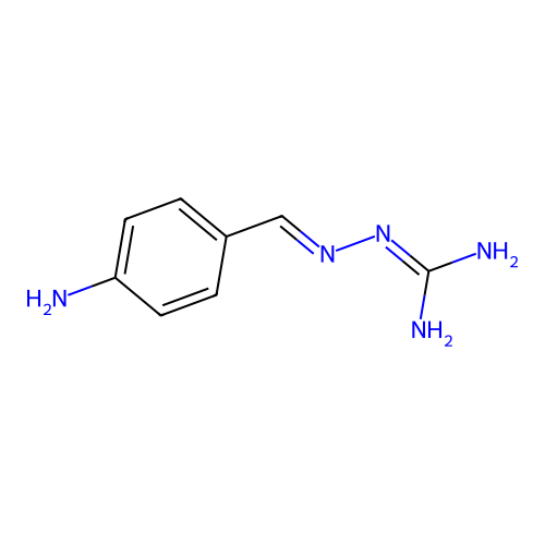 Hydrazinecarboximidamide, 2-[(4-aminophenyl)methylene]- structure
