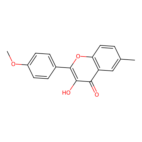 3-Hydroxy-2-(4-methoxyphenyl)-6-methyl-4H-chromen-4-one structure