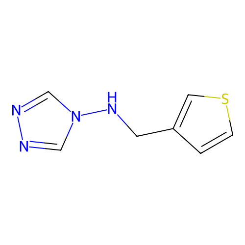 N-(thiophen-3-ylmethyl)-1,2,4-triazol-4-amine structure
