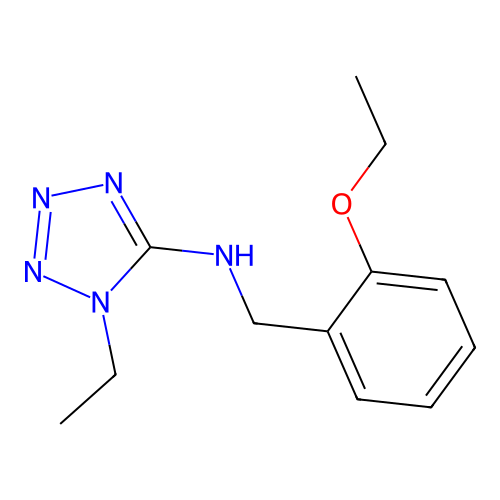 N-(2-ethoxybenzyl)-1-ethyl-1H-tetrazol-5-amine structure