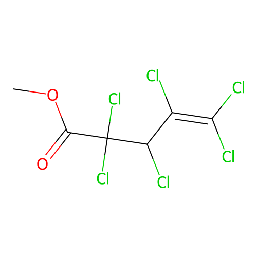 Methyl 2,2,3,4,5,5-hexachloro-4-pentenoate structure