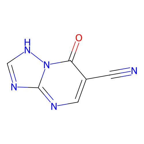 7-oxo-4H,7H-[1,2,4]triazolo[1,5-a]pyrimidine-6-carbonitrile structure