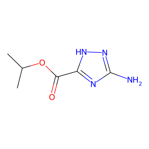 isopropyl 3-amino-1H-1,2,4-triazole-5-carboxylate structure
