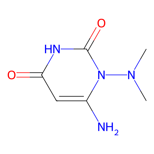 6-amino-1-(dimethylamino)pyrimidine-2,4(1H,3H)-dione structure