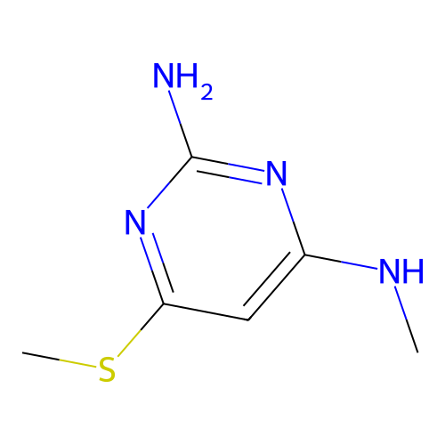 4-N-methyl-6-methylsulfanylpyrimidine-2,4-diamine structure