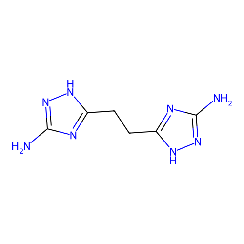 5,5'-ethane-1,2-diylbis(1H-1,2,4-triazol-3-amine) dinitrate structure