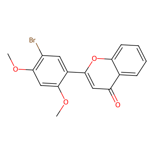 2-(5-Bromo-2,4-dimethoxyphenyl)chromen-4-one structure