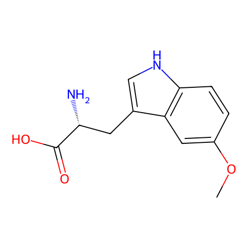 (R)-2-Amino-3-(5-methoxy-1H-indol-3-yl)propanoic acid structure
