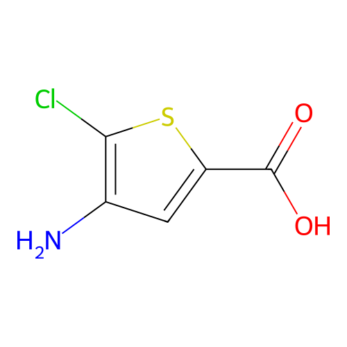 2-Thiophenecarboxylic acid, 4-amino-5-chloro- structure