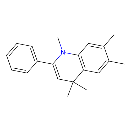 1,4,4,6,7-Pentamethyl-2-phenyl-1,4-dihydroquinoline structure
