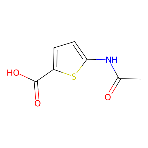 5-(Acetylamino)thiophene-2-carboxylic acid structure
