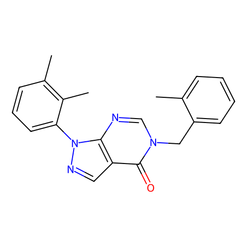 1-(2,3-Dimethylphenyl)-5-[(2-methylphenyl)methyl]pyrazolo[3,4-d]pyrimidin-4-one structure