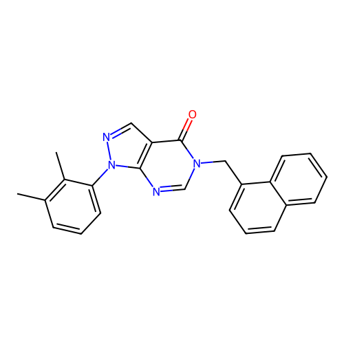 1-(2,3-Dimethylphenyl)-5-(naphthalen-1-ylmethyl)pyrazolo[3,4-d]pyrimidin-4-one structure