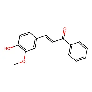 3-(4-Hydroxy-3-methoxyphenyl)-1-phenyl-2-propen-1-one structure