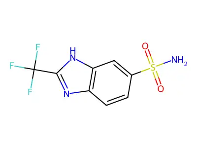 2-(Trifluoromethyl)-1H-benzimidazole-6-sulfonamide structure