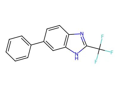 Benzimidazole, 5-phenyl-2-(trifluoromethyl)- structure