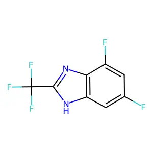 Benzimidazole, 4,6-difluoro-2-(trifluoromethyl)- structure