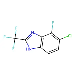 Benzimidazole, 5-chloro-4-fluoro-2-(trifluoromethyl)- structure