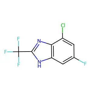 7-Chloro-5-fluoro-2-(trifluoromethyl)-1H-benzimidazole structure