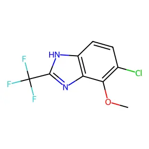 Benzimidazole, 5-chloro-4-methoxy-2-(trifluoromethyl)- structure