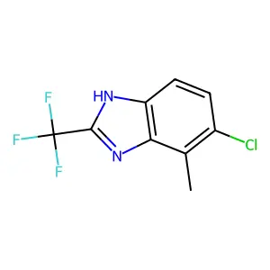 Benzimidazole, 5-chloro-4-methyl-2-(trifluoromethyl)- structure