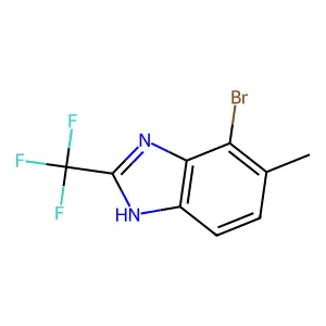 Benzimidazole, 4-bromo-5-methyl-2-(trifluoromethyl)- structure