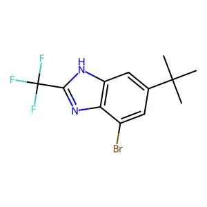 Benzimidazole, 4-bromo-6-tert-butyl-2-(trifluoromethyl)- structure