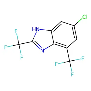 Benzimidazole, 2,4-bis(trifluoromethyl)-6-chloro- structure