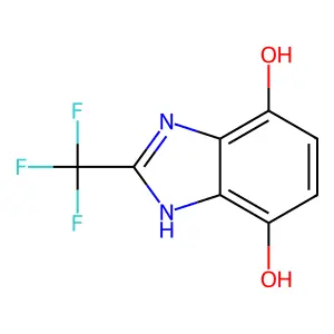 Benzimidazole-4,7-diol, 2-(trifluoromethyl)- structure