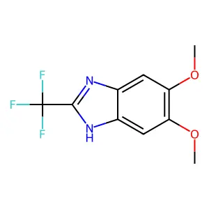 Benzimidazole, 5,6-dimethoxy-2-(trifluoromethyl)- structure
