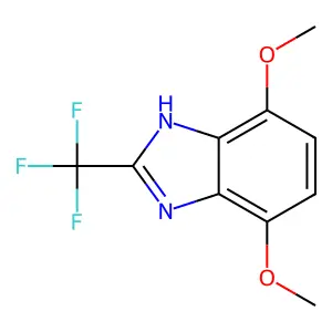 Benzimidazole, 4,7-dimethoxy-2-(trifluoromethyl)- structure