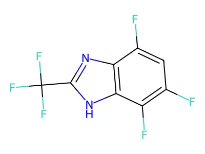 Benzimidazole, 4,5,7-trifluoro-2-(trifluoromethyl) structure