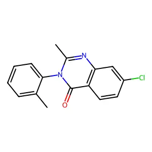 4(3H)-Quinazolinone, 7-chloro-2-methyl-3-(2-methylphenyl)- structure
