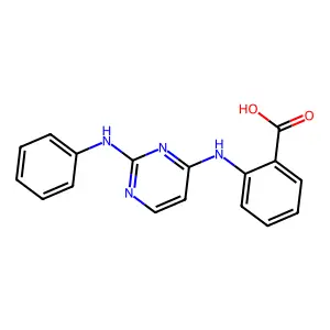 Anthranilic acid, N-(2-anilino-4-pyrimidinyl)- structure