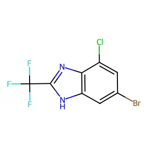 5-Bromo-7-chloro-2-(trifluoromethyl)-1H-benzimidazole structure