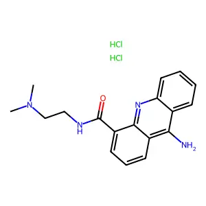 4-Acridinecarboxamide, 9-amino-N-(2-(dimethylamino)ethyl)-, dihydrochloride structure