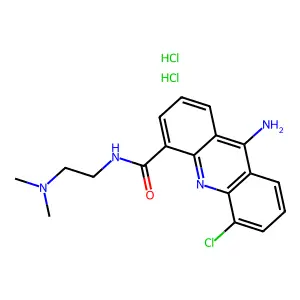 4-Acridinecarboxamide, 9-amino-5-chloro-N-(2-(dimethylamino)ethyl)-, dihydrochloride structure