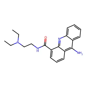 4-Acridinecarboxamide, 9-amino-N-(2-(diethylamino)ethyl)- structure