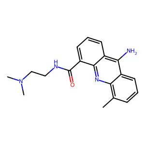4-Acridinecarboxamide, 9-amino-N-[2-(dimethylamino)ethyl]-5-methyl- structure