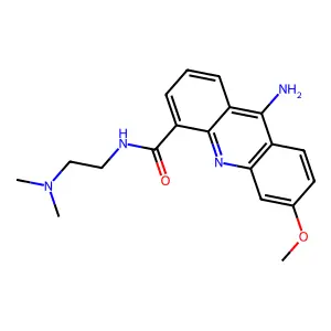 9-Amino-N-(2-(dimethylamino)ethyl)-6-methoxy-4-acridinecarboxamide structure
