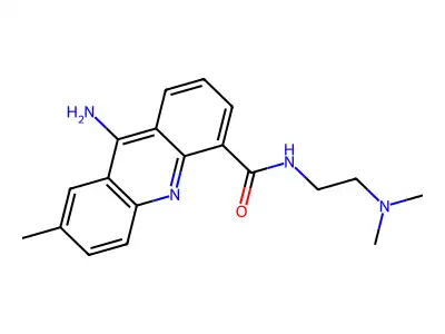 4-Acridinecarboxamide, 9-amino-N-[2-(dimethylamino)ethyl]-7-methyl- structure