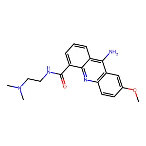 4-Acridinecarboxamide, 9-amino-N-(2-(dimethylamino)ethyl)-7-methoxy- structure