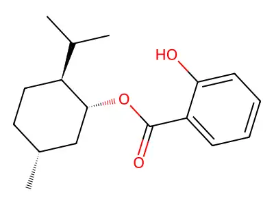 5-Methyl-2-(propan-2-yl)cyclohexyl 2-hydroxybenzoate structure