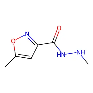 3-Isoxazolecarboxylic acid, 5-methyl-, 2-methylhydrazide structure