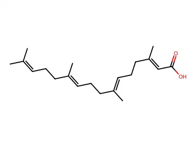 3,7,11,15-Tetramethyl-2,6,10,14-hexadecatetraenic acid structure