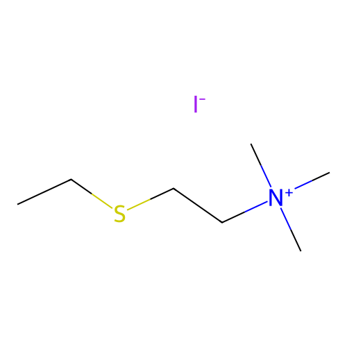 (2-(Ethylthio)ethyl)trimethylammonium iodide structure