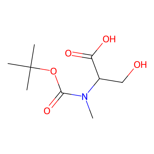 N-(tert-Butoxycarbonyl)-N-methylserine structure