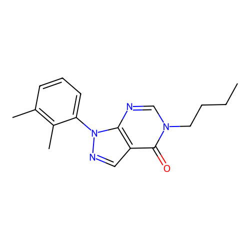 5-Butyl-1-(2,3-dimethylphenyl)pyrazolo[3,4-d]pyrimidin-4-one structure